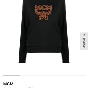 MCM Black Sweatshirt with Brown Logo